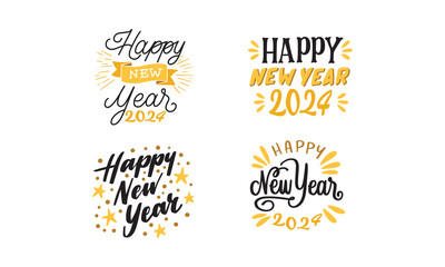 Happy New Year Typography Vector Design. 31 December, Happy New Year font design, Tshirt design