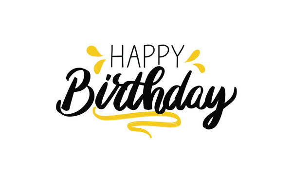 Happy Birthday To You wish font design, vector logo, and happy birthday typography, birthday cake design