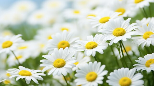 Daisy Field Floral Background