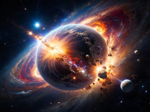 imploding Planet