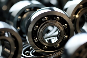 Fototapeta na wymiar Ball bearings for industry