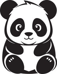 Panda logo vector illustration. Panda vector Icon and Sign.