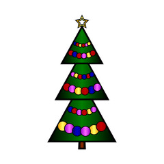 Christmas tree icon.