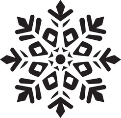 Silent Snowflake logo vector illustration. Silent Snowflake vector Icon and Sign.