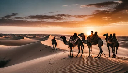 Foto op Aluminium desert, camel © Gloria