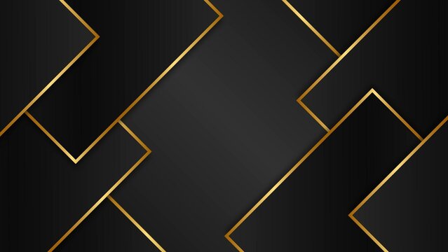 Elegant Classy Golden Animated Shapes Background (Looping)