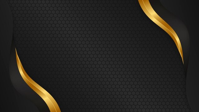 Elegant Golden Animated Strings Background (Looping)