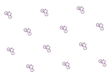 Bicycles, pattern for textiles. Sports, youth background