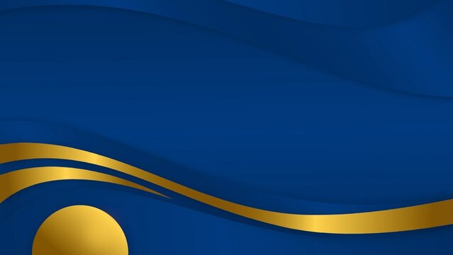 Elegant Gold and Blue Animated Background (Looping)