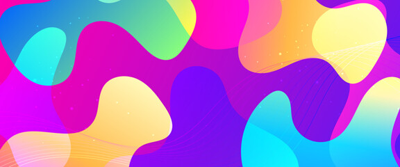 Colorful colourful vector wavy and liquid simple banner modern design. Colorful modern graphic design liquid element for banner, flyer, card, or brochure cover