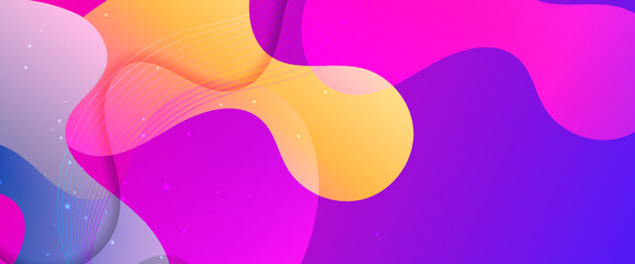 Colorful colourful vector wavy and liquid simple banner modern design. Colorful modern graphic design liquid element for banner, flyer, card, or brochure cover