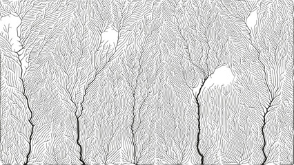 Growth pattern. Generative branching structure. Organic net of vessels texture. © garrykillian