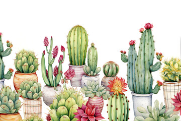 Watercolor Cacti Collection