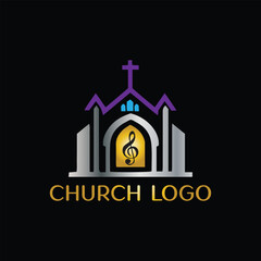 church logo design vector