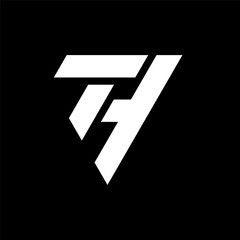 Letter TH or HT monogram logo design © logojos