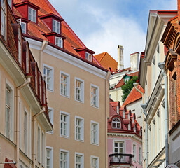 Summer day in the old city of Tallinn.