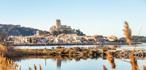Panorama de Gruissan (France, Aude) - obrazy, fototapety, plakaty