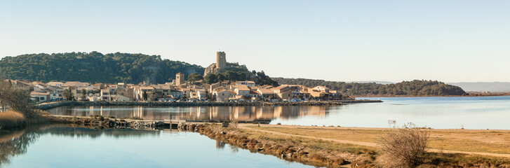 Fototapeta na wymiar Panorama de Gruissan (France, Aude)