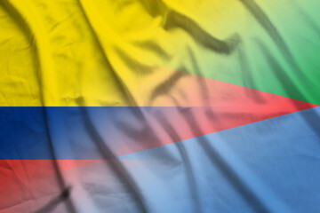 Colombia and Eritrea political flag international contract ERI COL