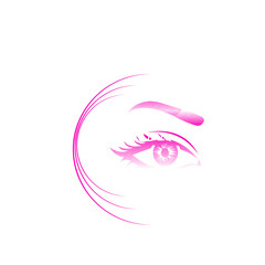 Eyebrow logo for beauty company
