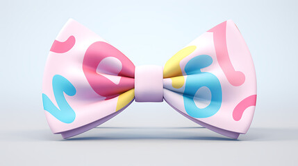 Elegant Bow Tie in Soft Pop Style