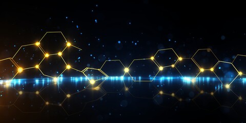 Abstract Molecule DNA Cube Drapery Background