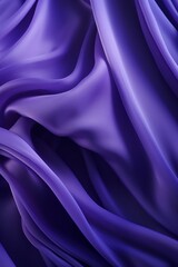 Purple Flowing Lines. Shiny Fabric Texture
