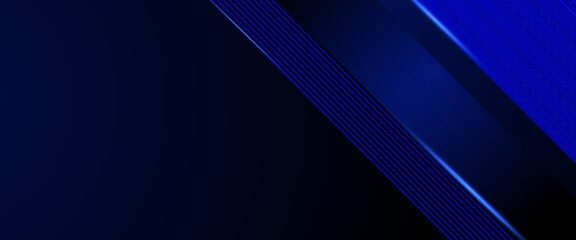 Black and blue vector abstract modern and simple banner with glow 3D futuristic line. Modern shiny lines futuristic technology pattern for poster, banner, brochure, corporate, website