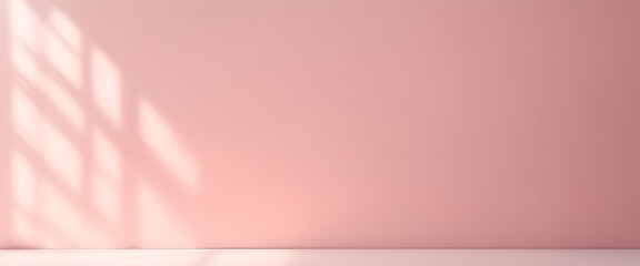 Pink Shadows: Abstract Sunlit Template with Minimal Design | Blurred Background for Modern Compositions, Overlays, and Presentations - Pink Background