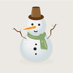 snowman with hat