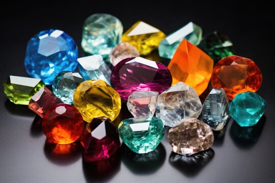 Gem and precious stone photographs diamonds tourmalite sapphire topaz topal aquamarine citrine ruby emerald