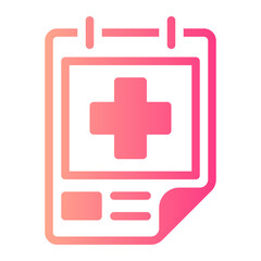 Obraz premium poster gradient icon