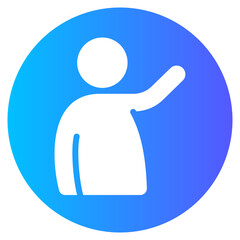 volunteer gradient icon