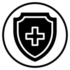 Obraz premium security glyph icon