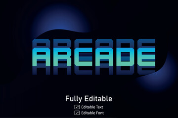 Futuristic gaming  text effect for editable font