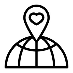location line icon