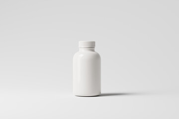 Plastic Supplement Pills Medicine Bottle Mockup