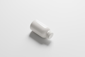 Plastic Supplement Pills Medicine Bottle Mockup