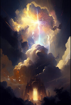 imagine le ciel et l'espace