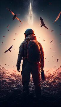 dans la t&ecirc;te de l'astronaute