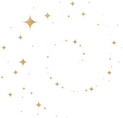 Gold Glitter Constellation