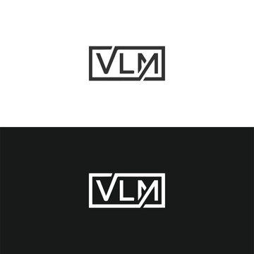 VLM logo. V L M design. White VLM letter. VLM, V L M letter logo design. Initial letter VLM linked circle uppercase monogram logo. V L M letter logo vector design.	
