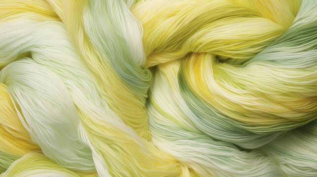 Delicate swirls of pastel yellow and green, representing the ethereal thread that links two hearts together in a timeless connection.