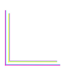 Colorful Line Corner Border 