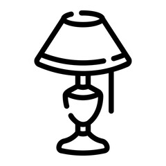 lamp Line Icon