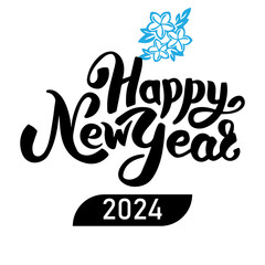 Happy New Year 2024 vector	
