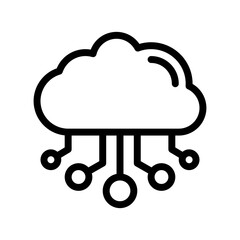cloud line icon