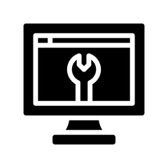 optimization glyph icon