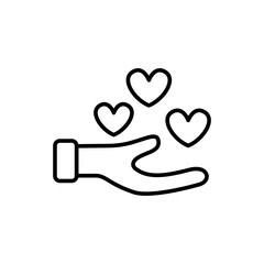 Obraz premium Love review icons, minimalist vector illustration ,simple transparent graphic element .Isolated on white background