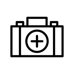 first aid box line icon